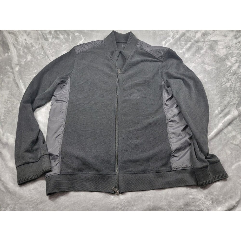 Hugo Boss Sweater Mens Large‎ Black Full Zip Autumn Winter Zero Nin9 Collection